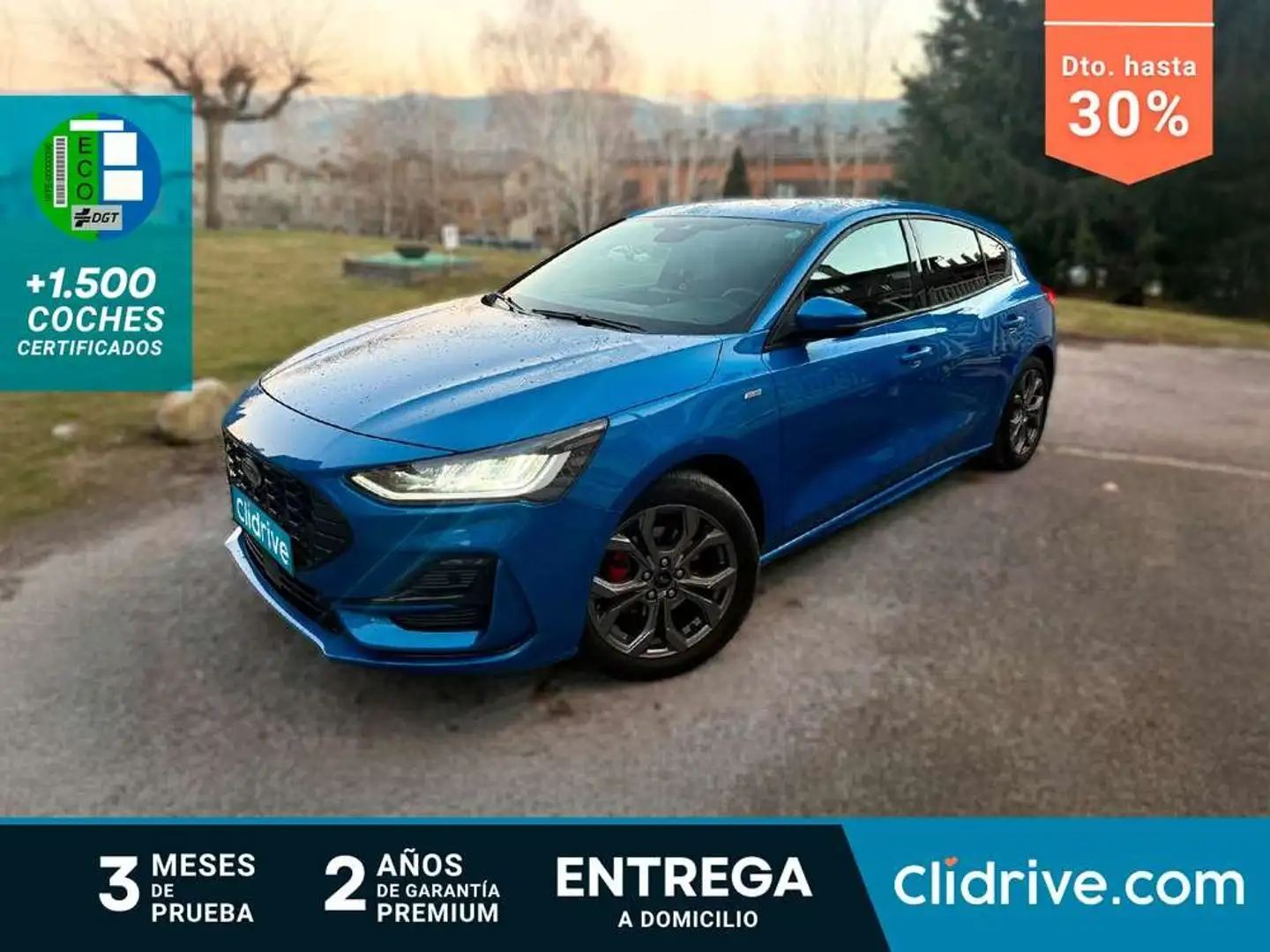 Ford Focus 1.0 Ecoboost MHEV 92kW ST-Line Azul - 1