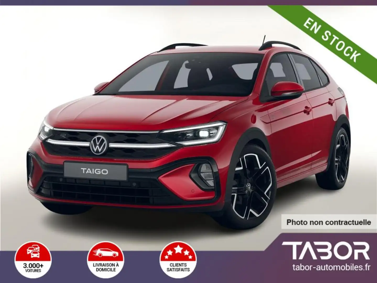 Volkswagen Taigo 1.0 TSI 115 DSG R-Line GPS Rouge - 1