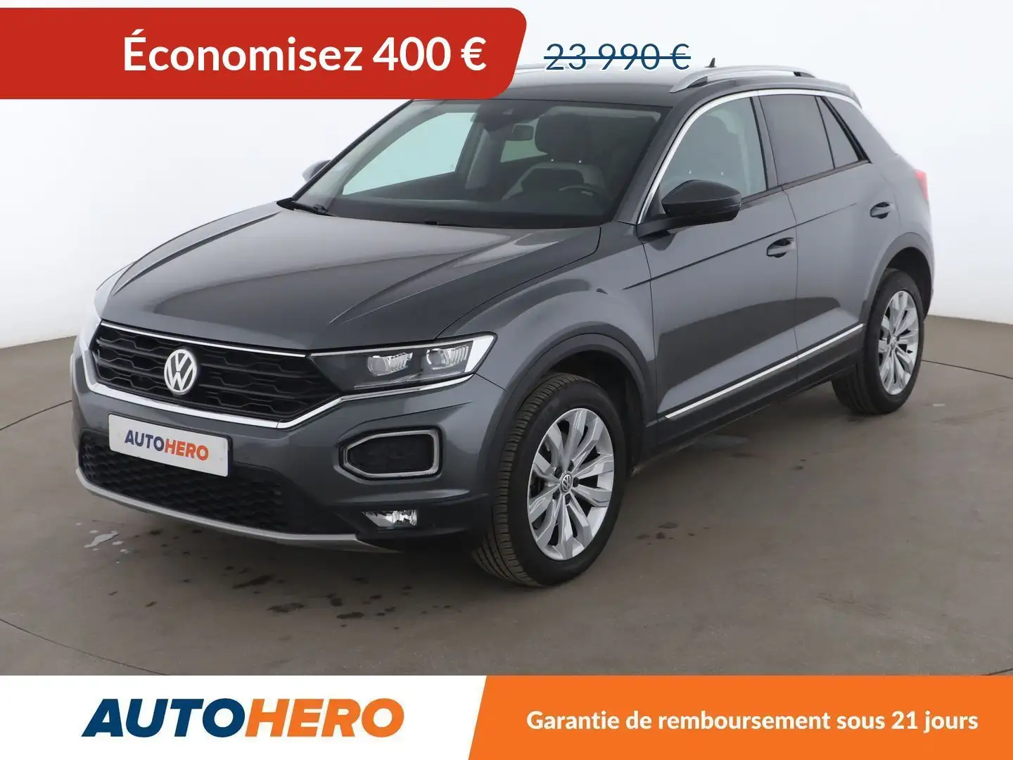 Volkswagen T-Roc 2.0 TDI Carat DSG7 Gris - 1