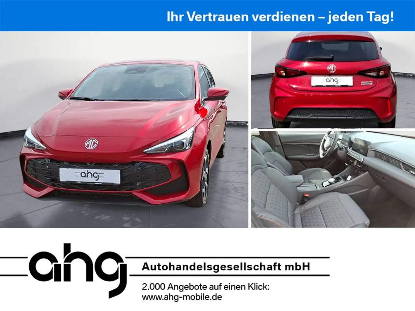 MG MG3 Hybrid+ Luxury MG Pforzheim AKTION Rood - 1