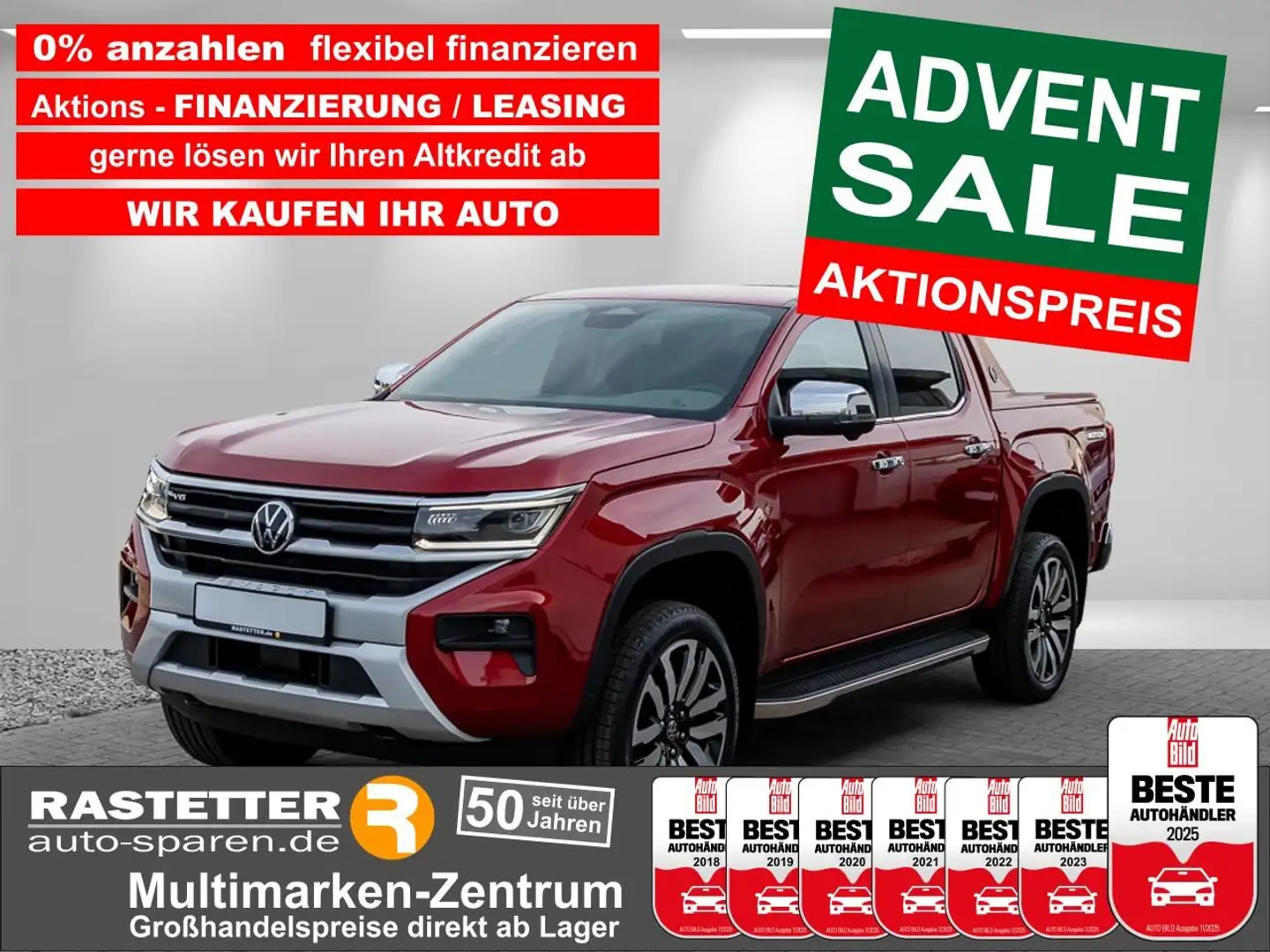 Volkswagen Amarok 3.0 TDI Aventura Standhzg+21Z+AHK+Leder+Harman+Mat Rouge - 1