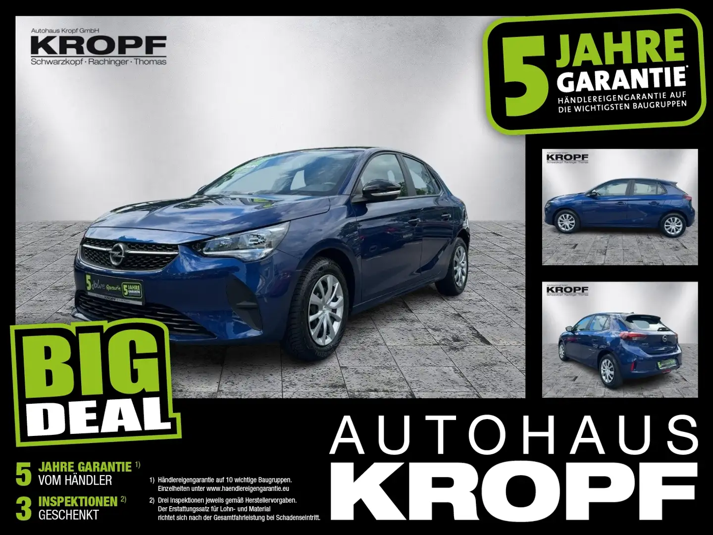 Opel Corsa F 1.2 Edition SHZ+Kam.+PDC+SpurH Bleu - 1