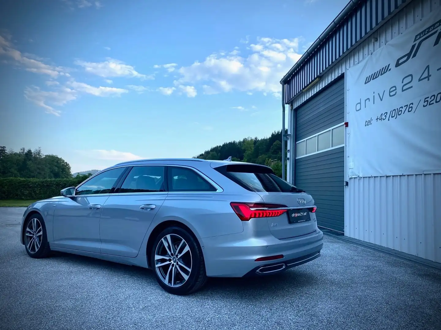Audi A6 SLINE 40TDI quattro MATRIX AHK STDHZG ASSISTENZ Plateado - 2
