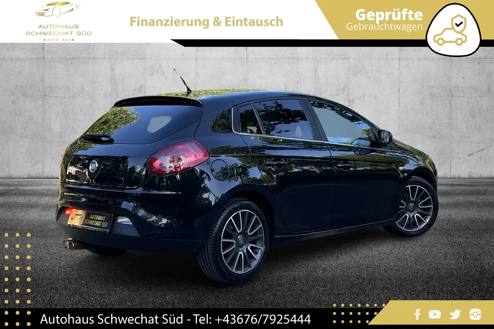 Fiat Bravo 1.4 T JET Dynamic //PICKERL 01/2027// KLIMA//PDC// Schwarz - 2