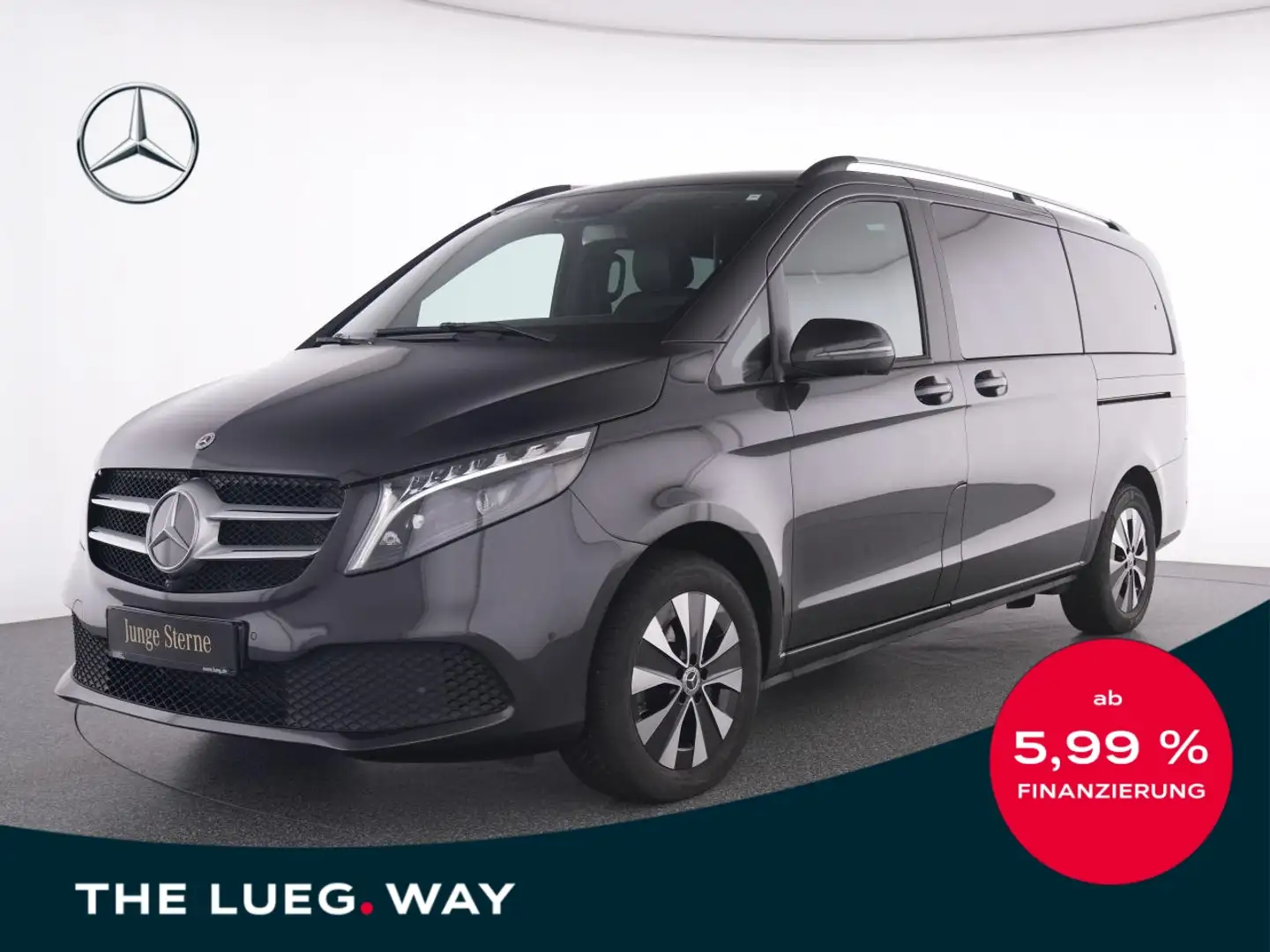 Mercedes-Benz V 300 d 4M Pano+Burm+LEDILS+AHK+Sthzg+Leder+360 Gris - 1