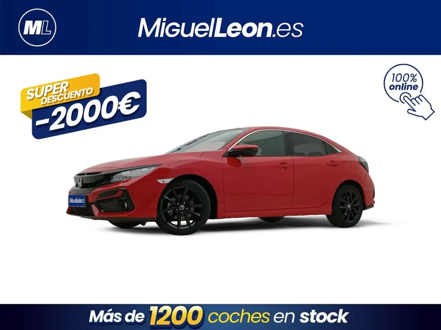 Honda Civic 1.0 VTEC Turbo Elegance Navi Rojo - 1