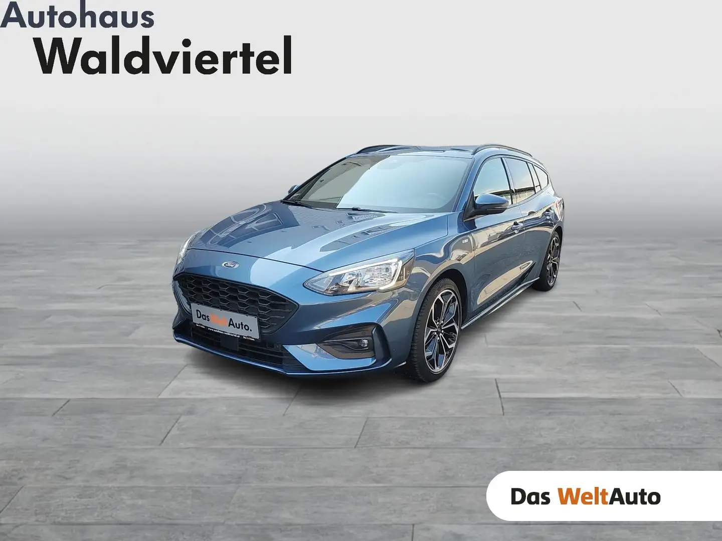 Ford Focus Traveller 1,0 EcoBoost Hybrid ST-L Blau - 1