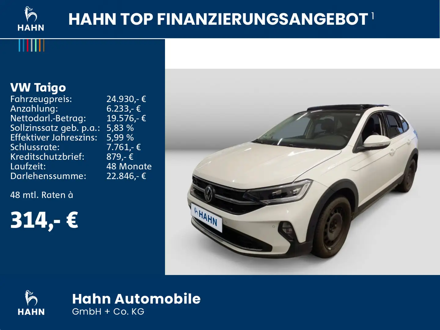 Volkswagen Taigo 1.5TSI DSG Style Beats Cam Matrix Pano Nav Weiß - 2