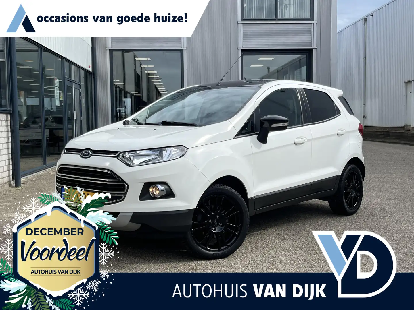 Ford EcoSport 1.0 EcoBoost Titanium S | Navi/Clima/Cruise/Stuur+ Blanco - 1