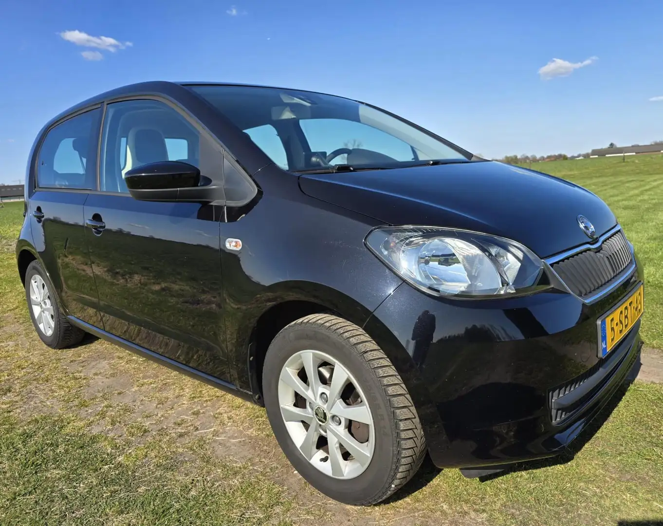 Skoda Citigo 1.0 Greentech Sprint|Bluetooth|Airco|Cruise|APK-Ni Zwart - 2