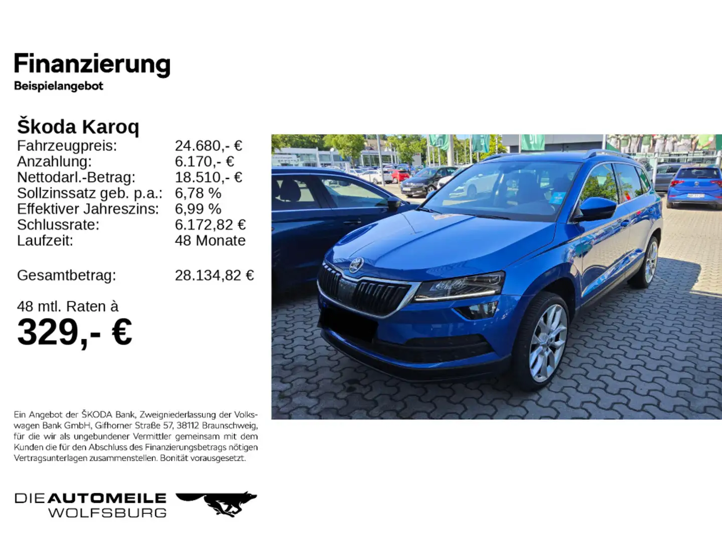 Skoda Karoq 1.5 TSI DSG Style Standhzg/ACC/Multilenk Blau - 2
