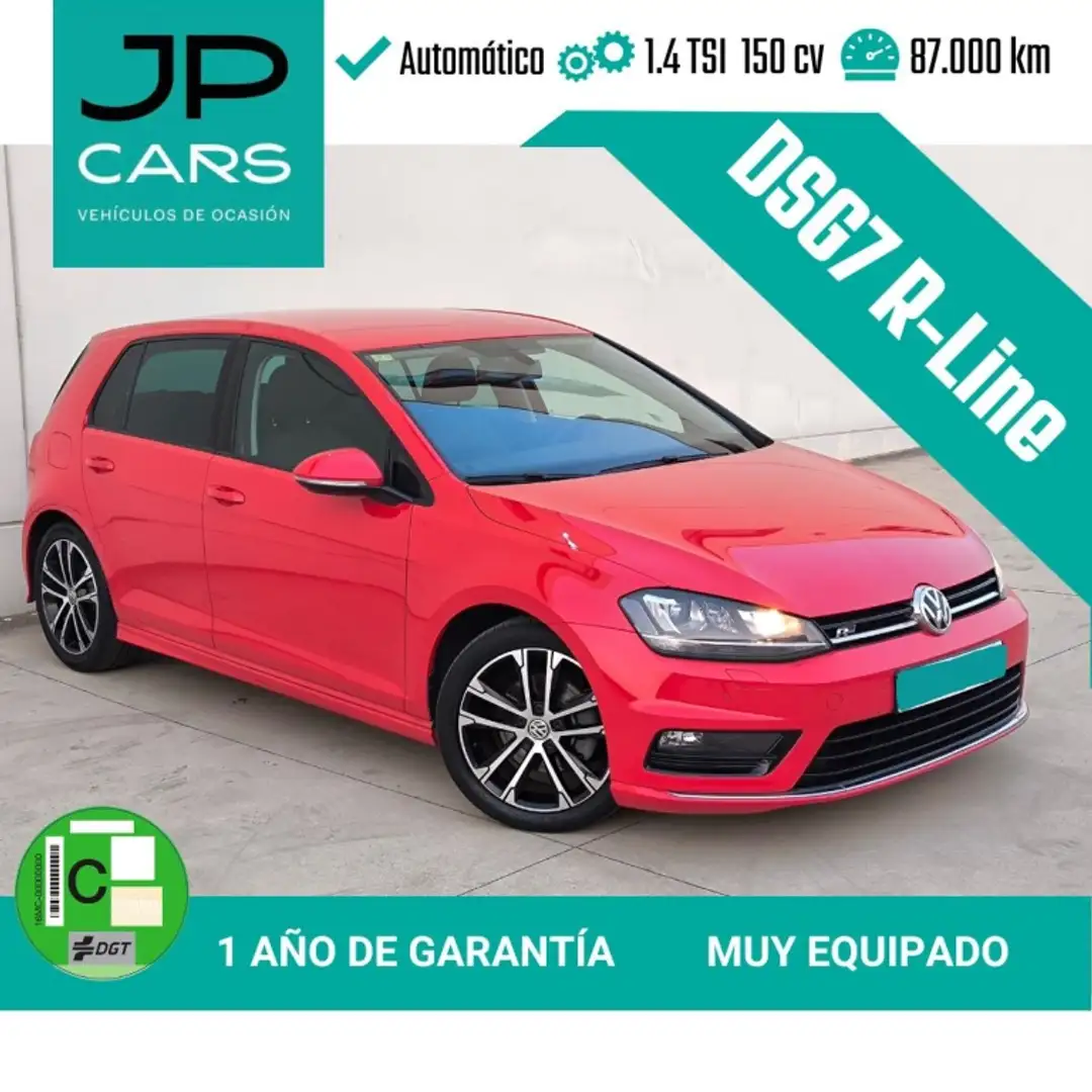 Volkswagen Golf 1.4 TSI BMT Sport 150 ACT T. DSG Rojo - 1