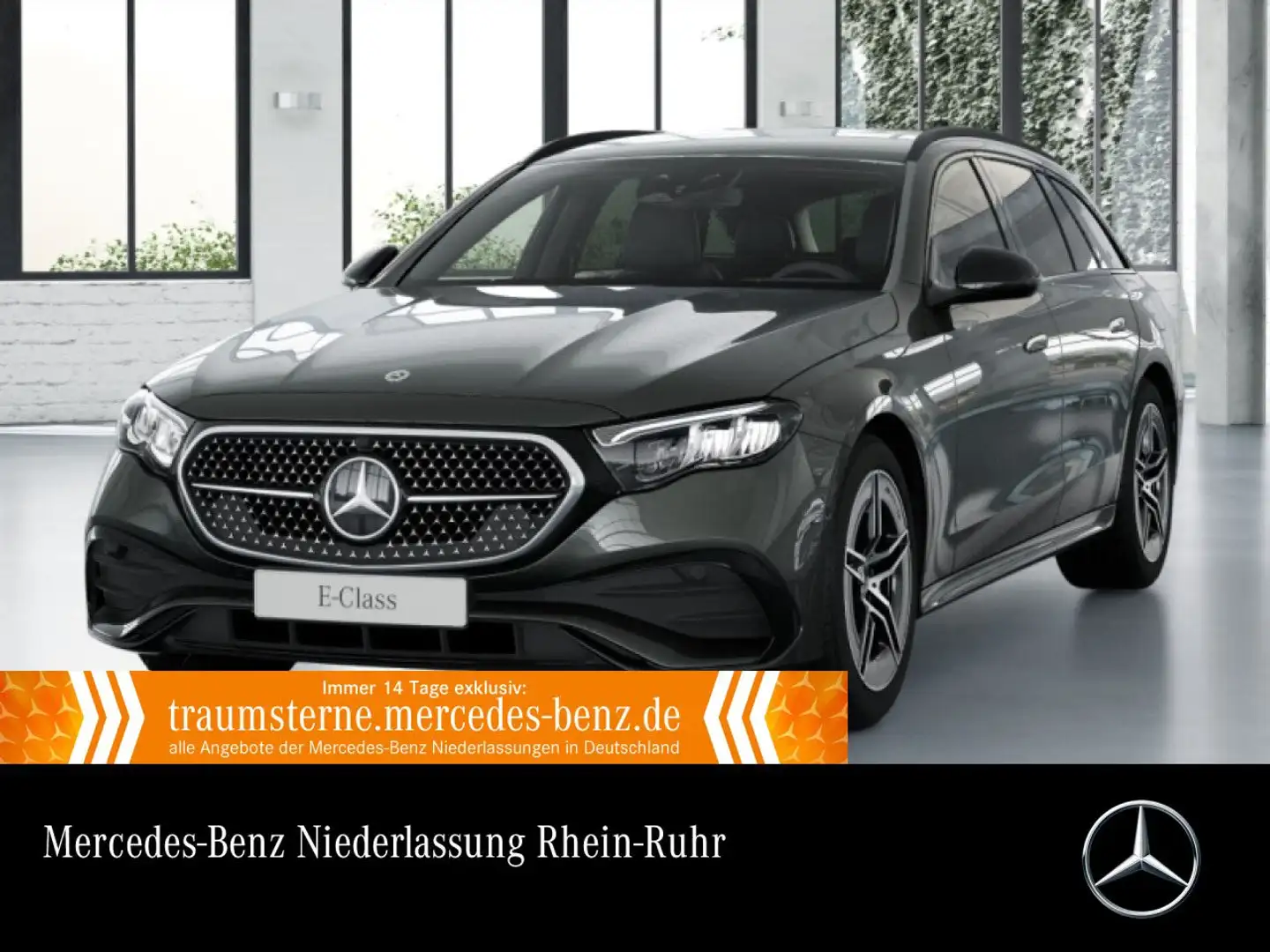 Mercedes-Benz E 300 e T Hybrid AMG Fahrass Distr. LED AHK Night Grau - 1
