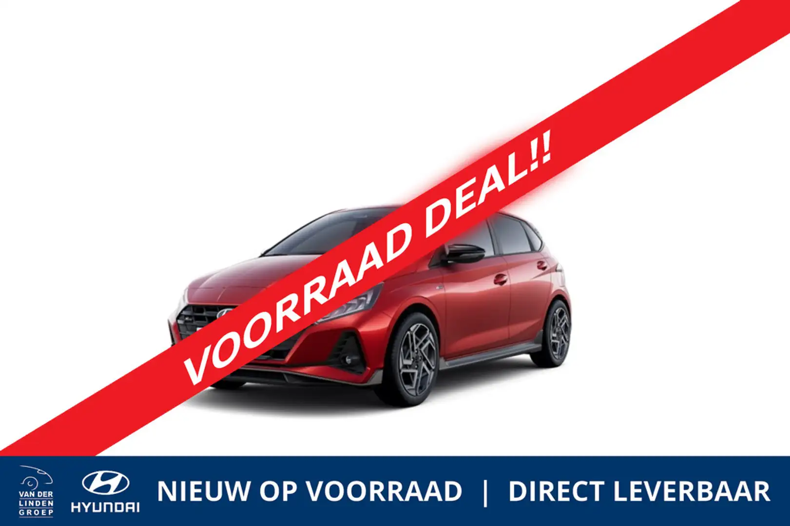 Hyundai i20 1.0 T-GDI N Line 100PK | DIRECT LEVERBAAR! | Rood - 1