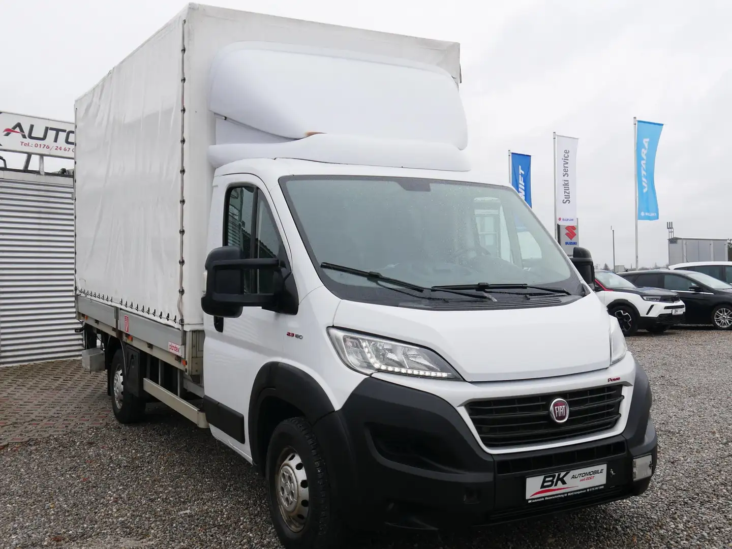 Fiat Ducato Maxi 2.3 180 Pritsche Plane Aufbau Hebebühne Weiß - 1