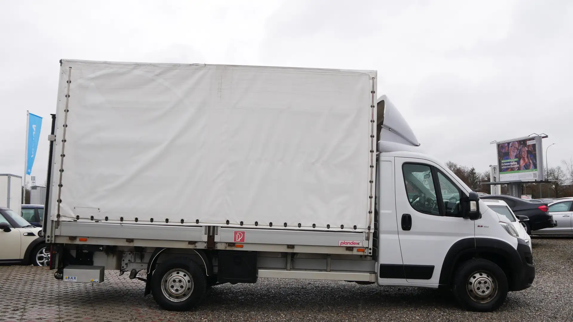 Fiat Ducato Maxi 2.3 180 Pritsche Plane Aufbau Hebebühne Weiß - 2