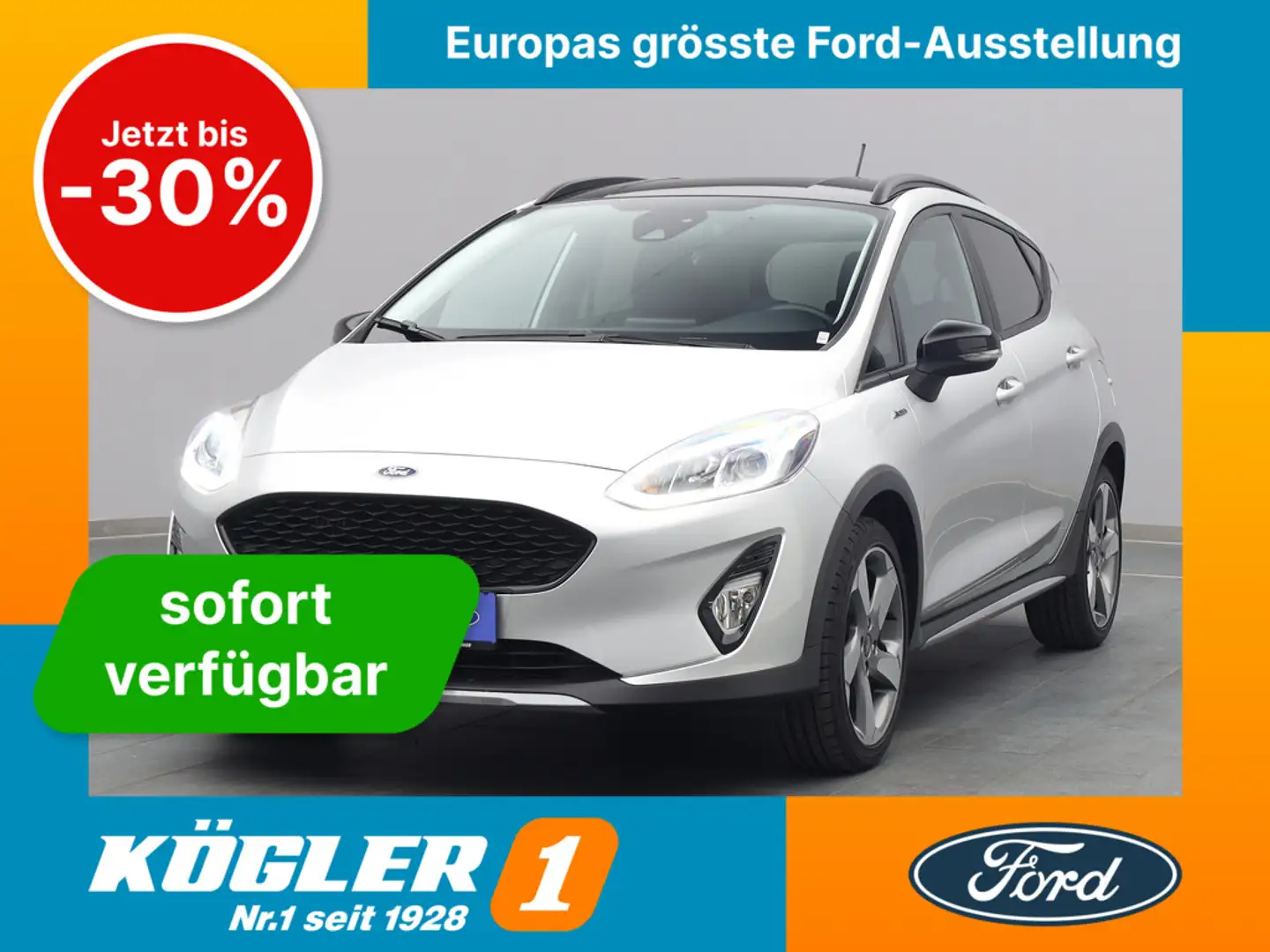 Ford Fiesta Active 100PS/Winter-P./Easy-Driver-P./PDC Argento - 1