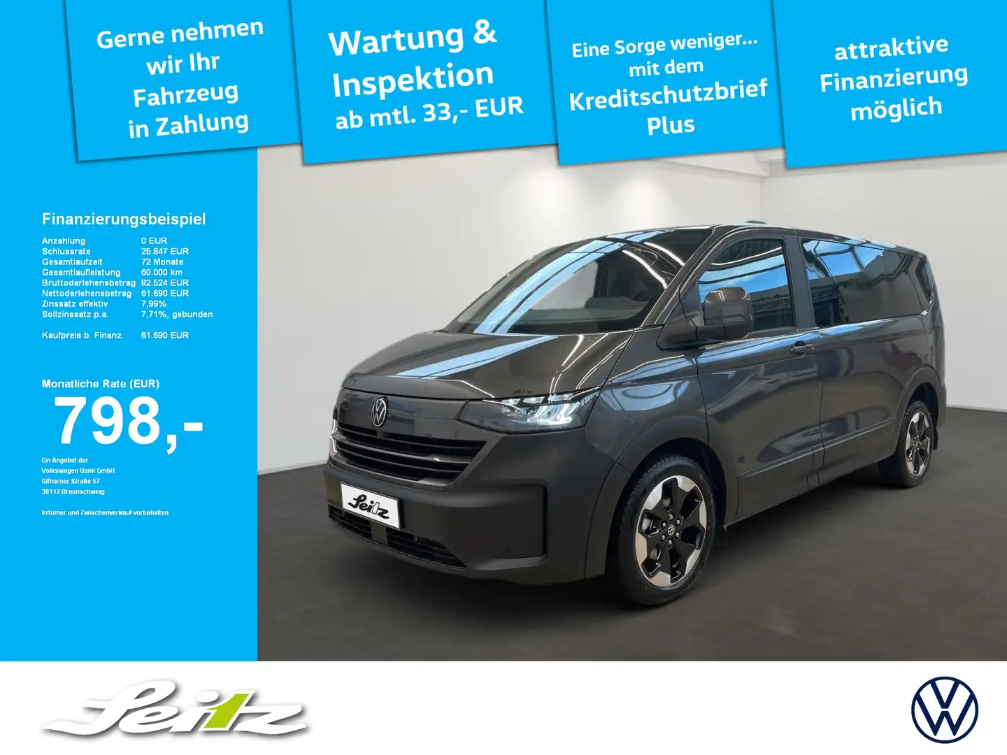 Volkswagen T7 Caravelle Caravelle 2.0 TDI KR PanAmericana *8-SITZER*AHK*NA Szürke - 1
