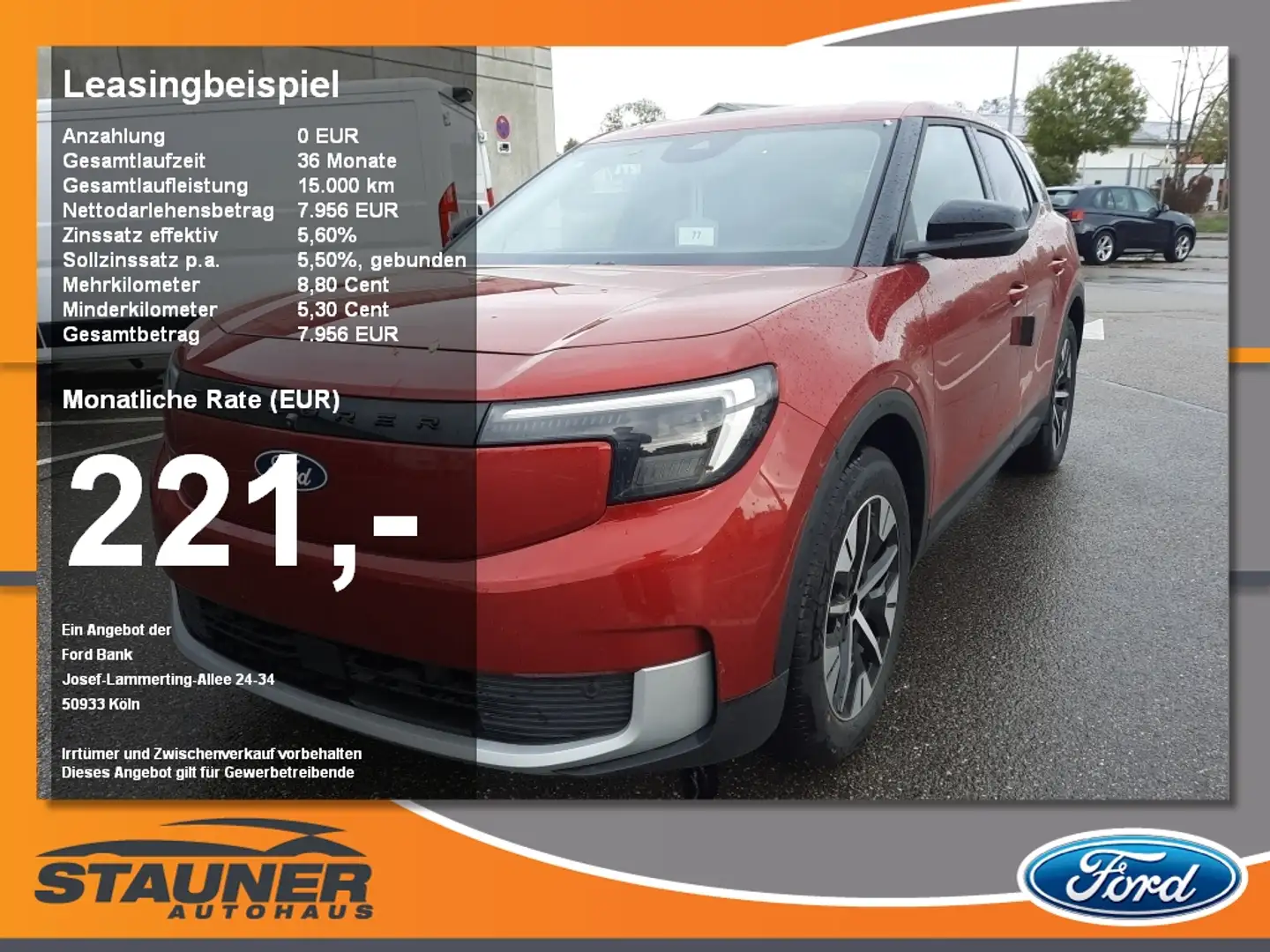Ford Explorer RWD 77 KWH ACC 19 Zoll Räder Klima Rot - 1