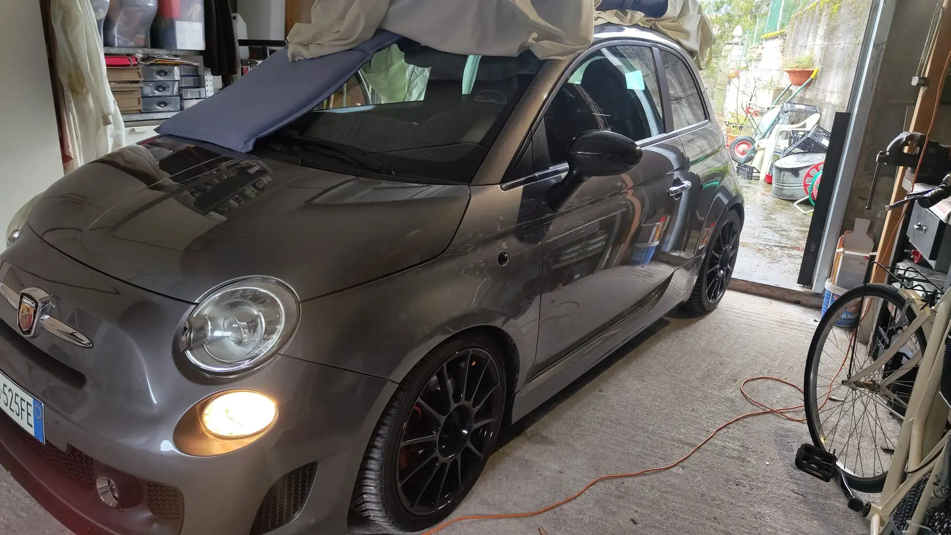 Abarth 500C 500C/595C 1.4 16v t. t-jet 140cv MTA Gris - 1