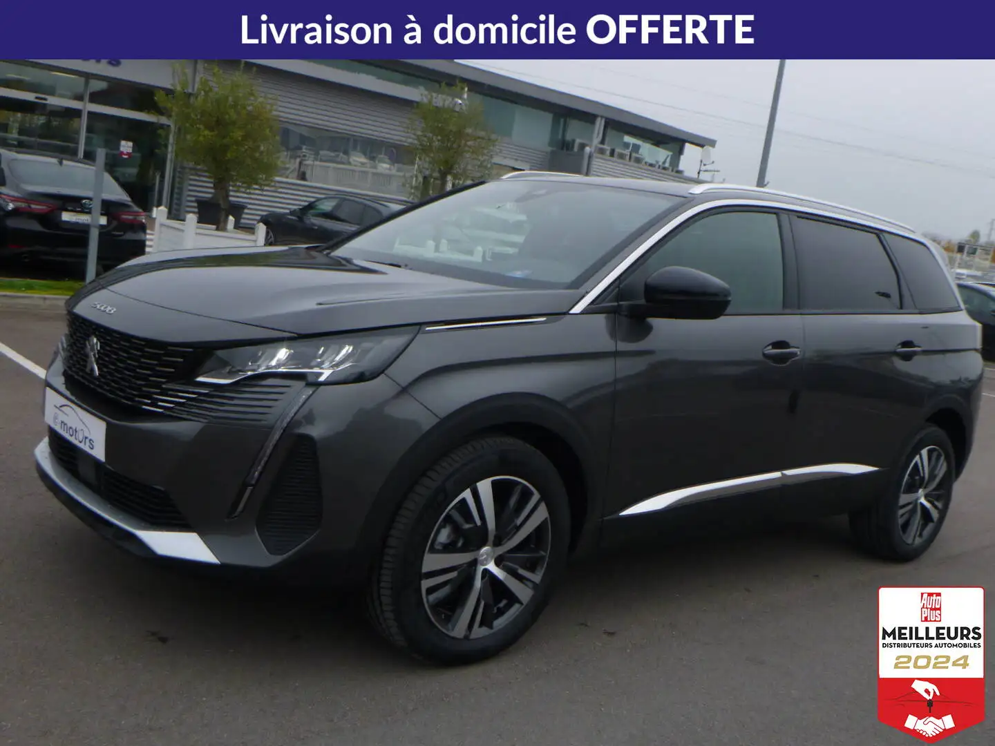 Peugeot 5008 BlueHDi 130 S\u0026S EAT8 Allure Pack +Pack City + Gris - 1