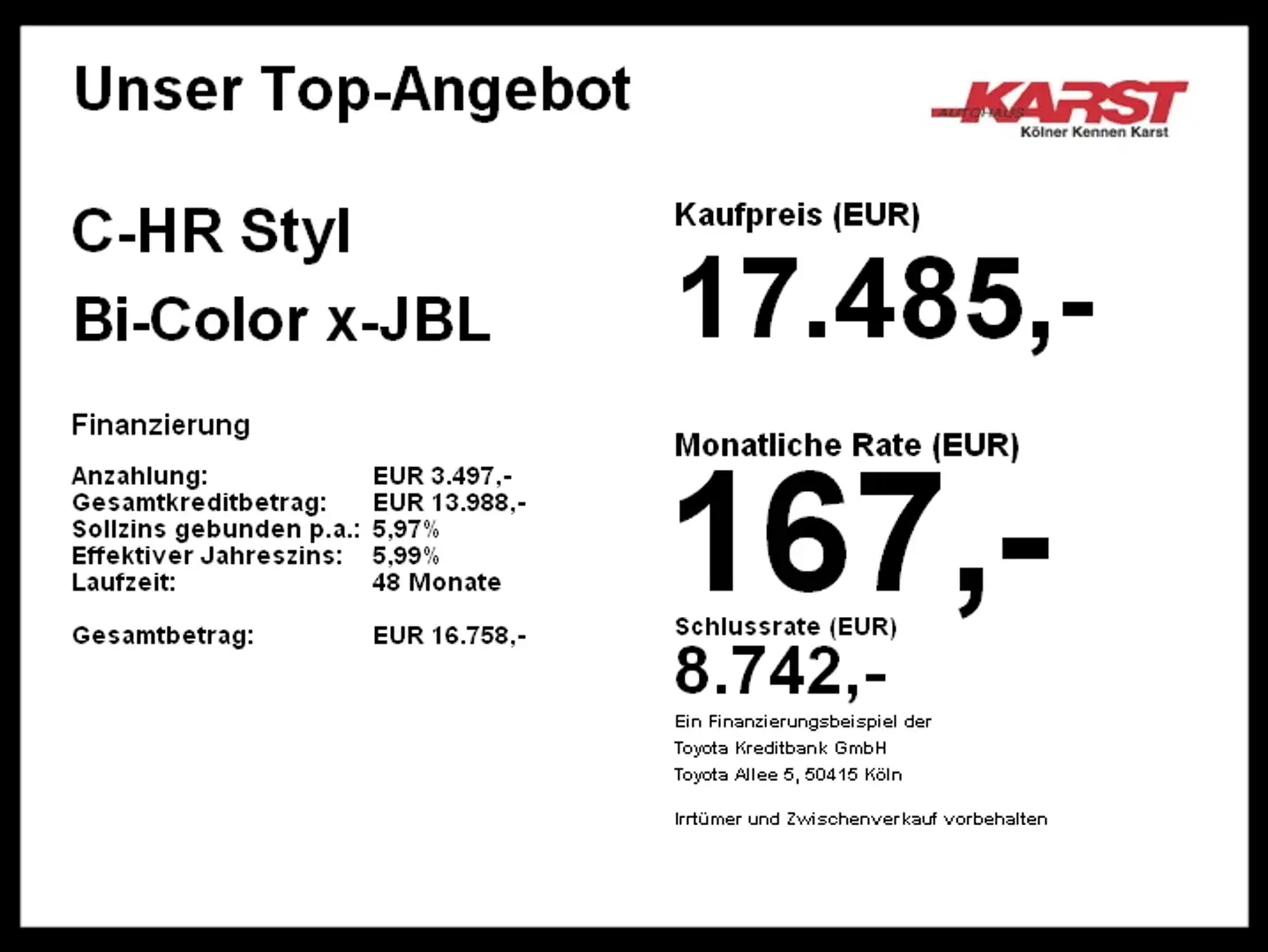 Toyota C-HR Styl Bi-Color Kamera LED Keyless Teil Leder Grau - 2