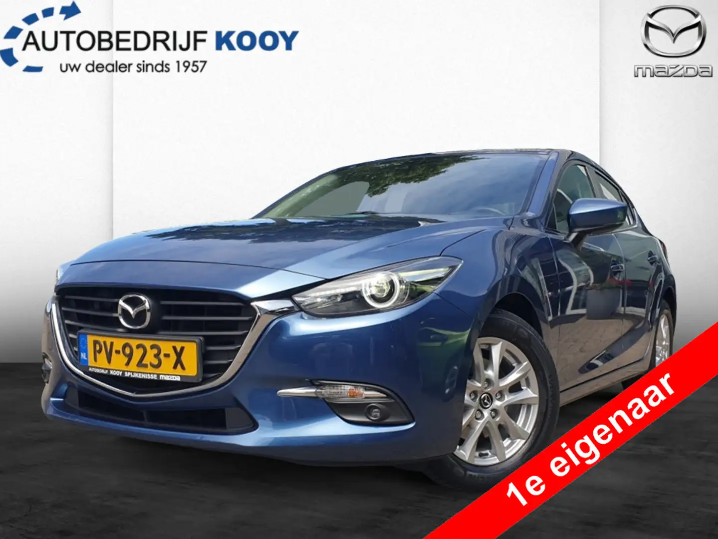 Mazda 3 2.0 120pk TS Plus / Clima / Cruise / Parkeersensor Blauw - 1