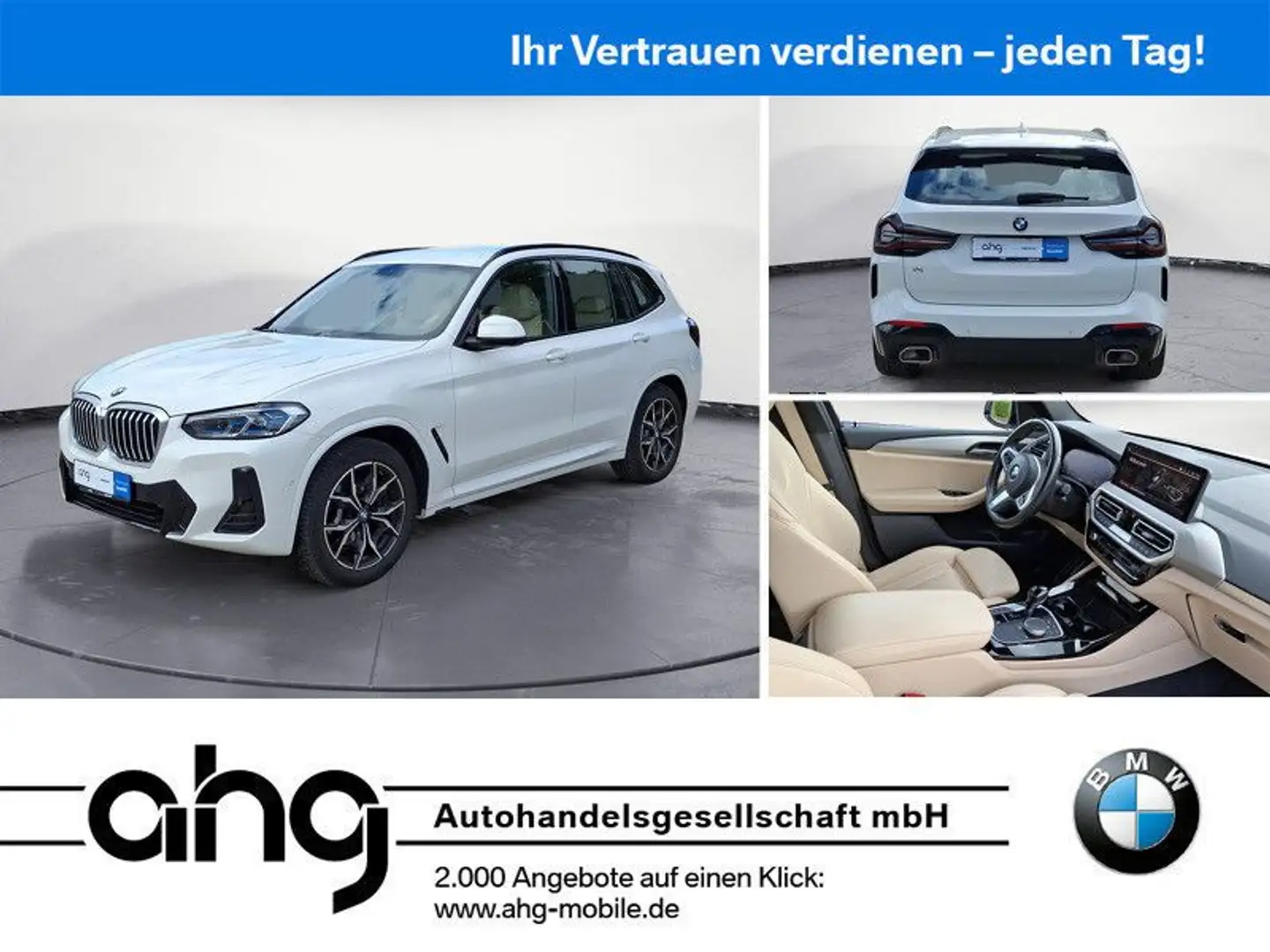 BMW X3 xDrive20d AT M Sportpaket Innovationsp. EDC Weiß - 1