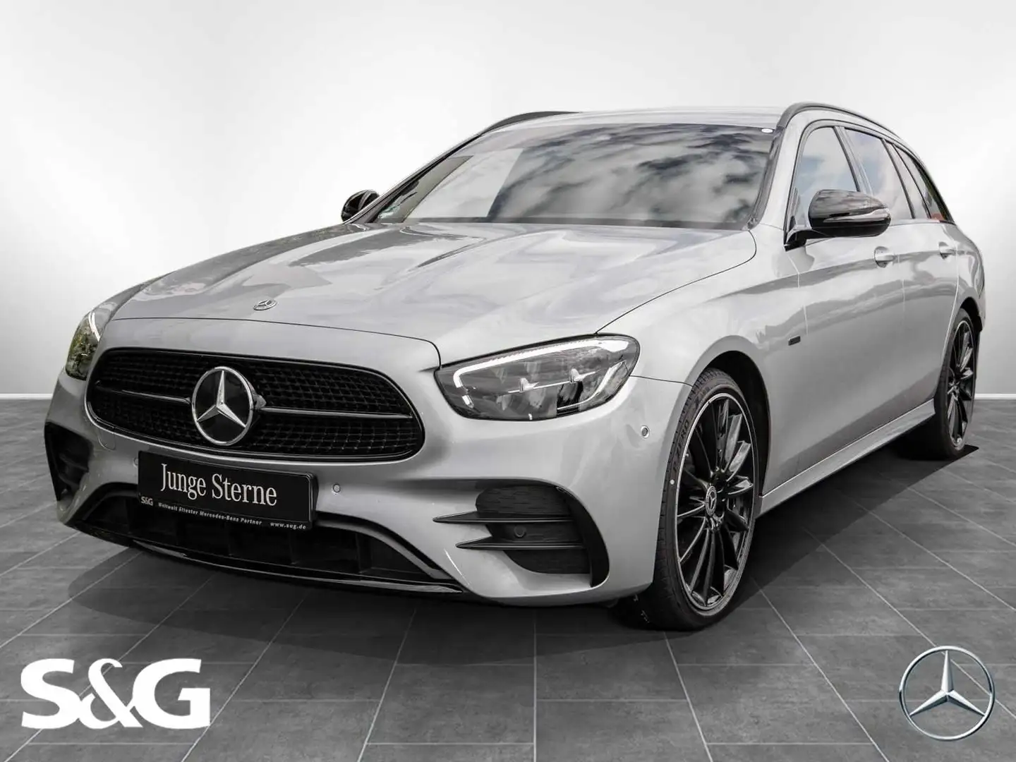 Mercedes-Benz E 400 d 4M T AMG Night Edition MBUX+RüKam+20 Серебристый - 1