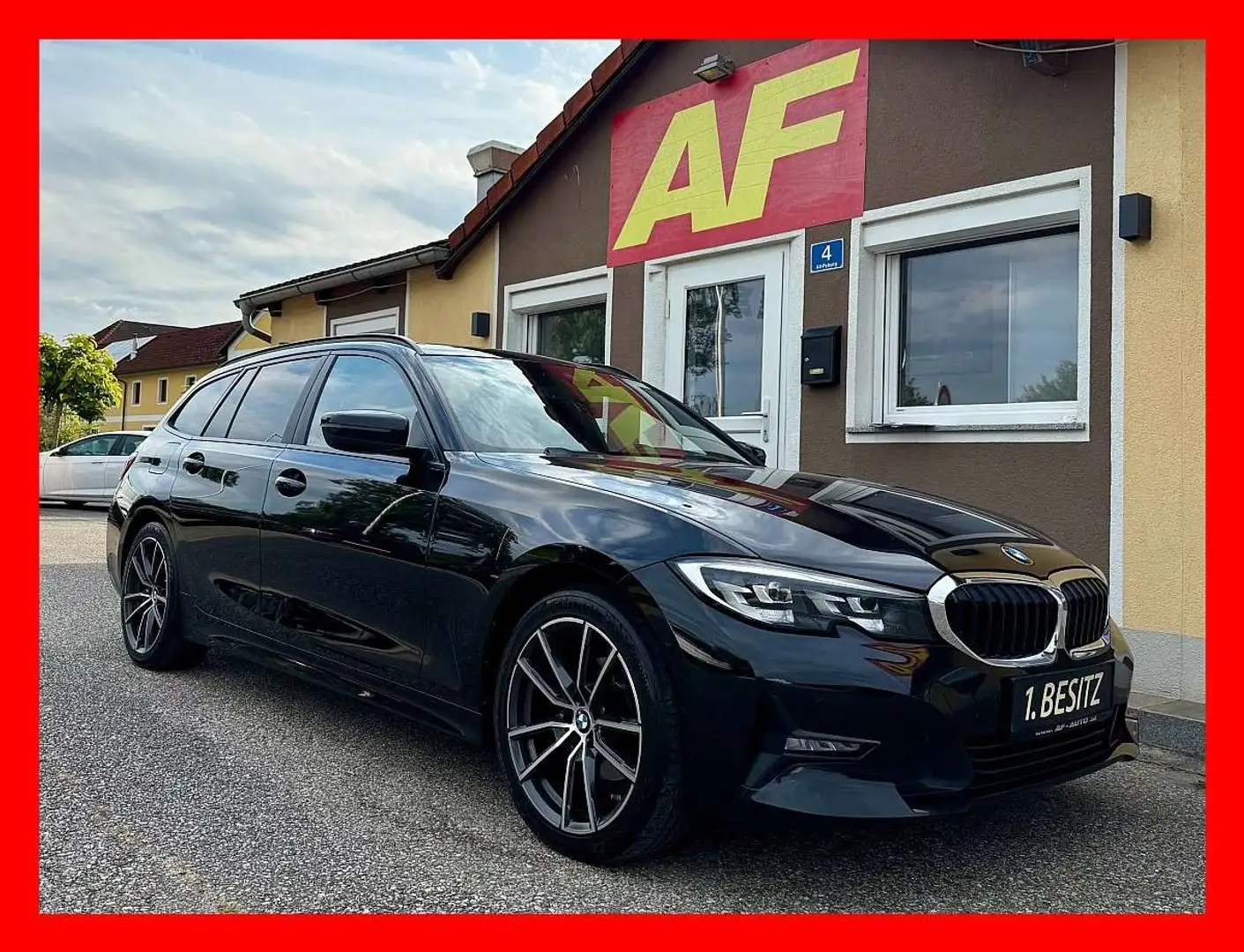 BMW 318 d Touring Aut. | PANO | TEILLEDER-SPORT | SP... Schwarz - 1