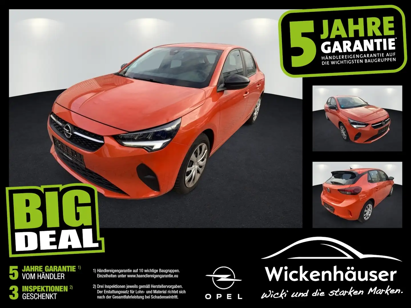 Opel Corsa F 1.2 Turbo Edition Navi Kamera WinterPaket Orange - 1