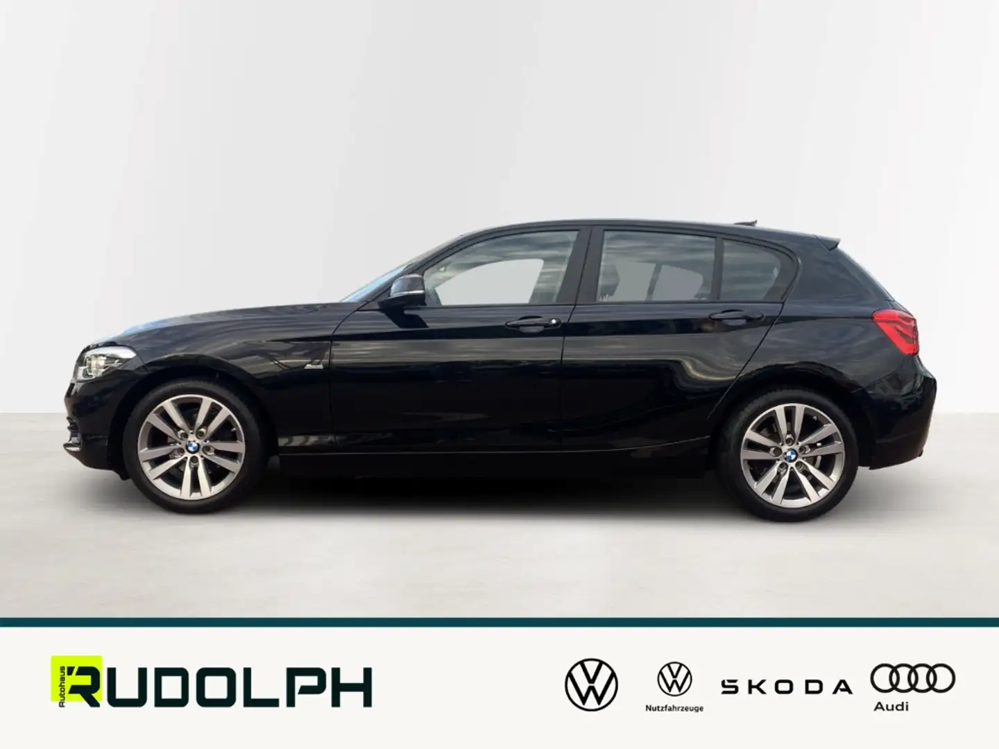 BMW 118 i Autom. Sport Line LED NAVI PDCv+h SHZ LEDER Negro - 2