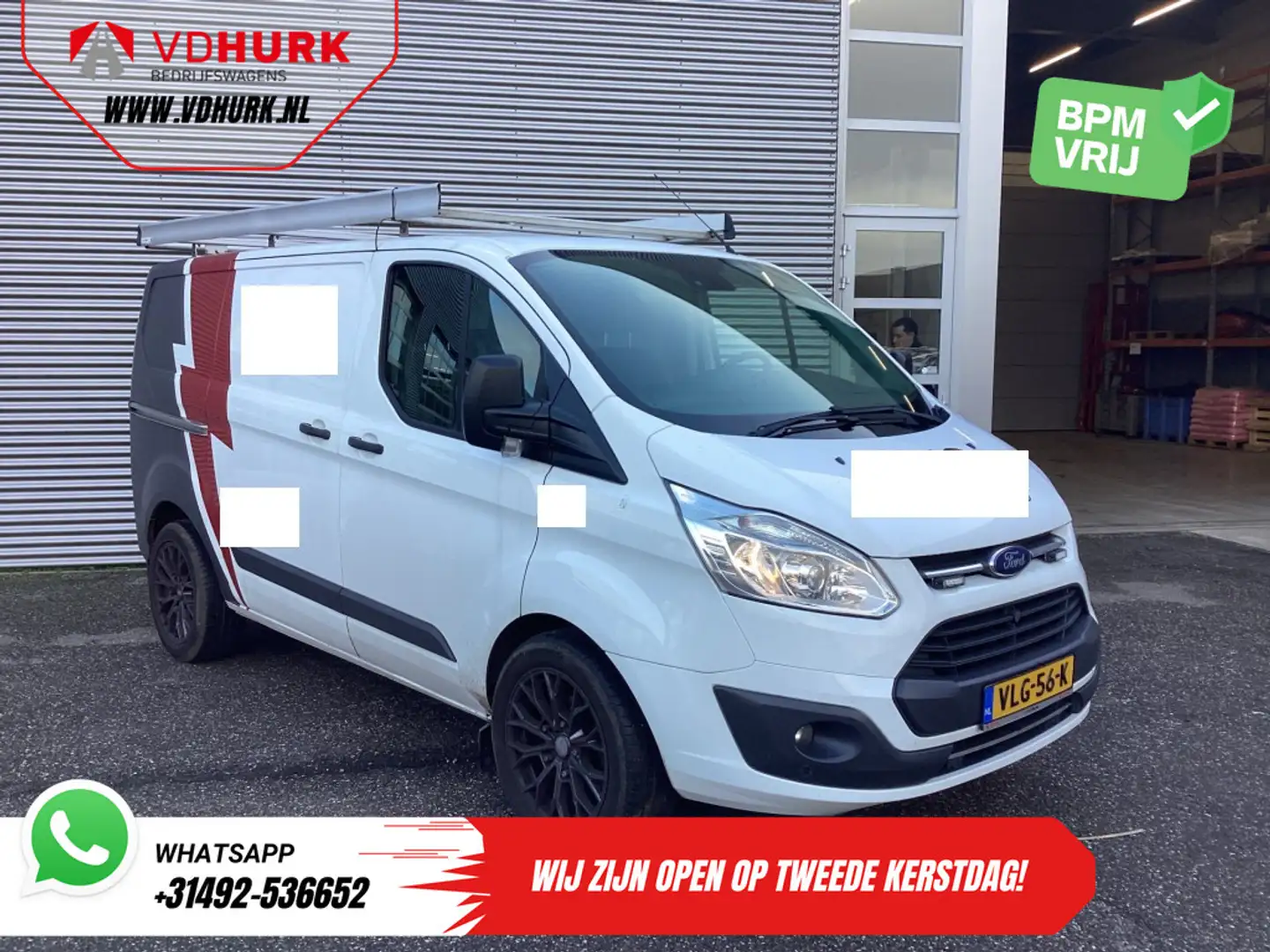 Ford Transit Custom 2.0 TDCI Trend EXPORT MARGE EURO6/ D.B. Riem VV/ I Blanc - 1