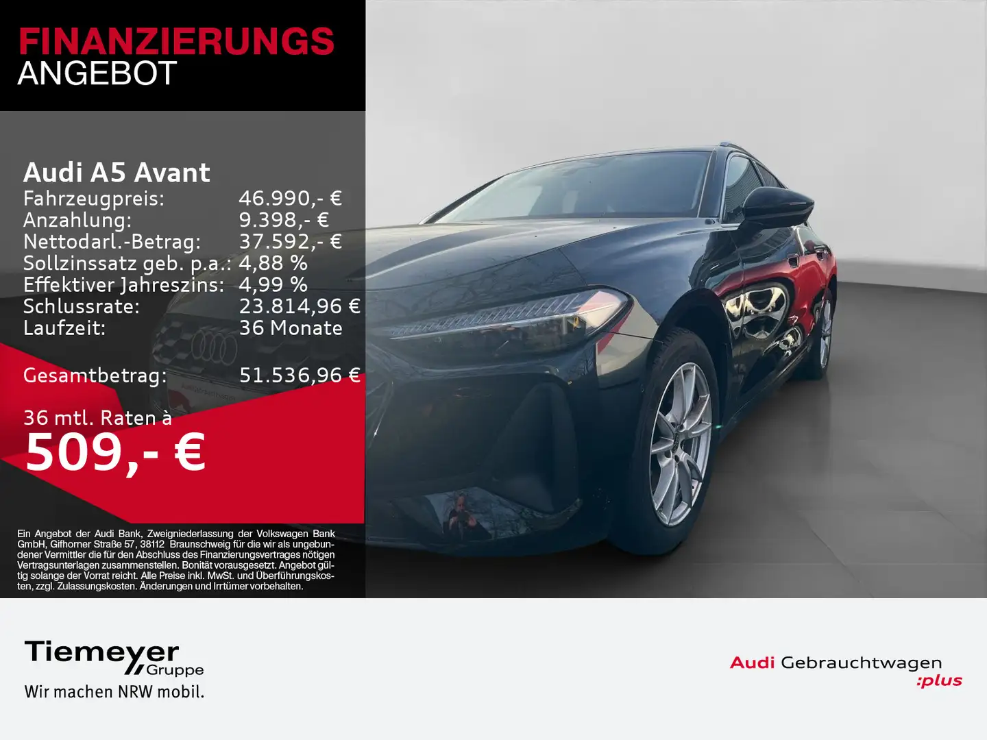 Audi A5 TFSI BF-DISPLAY AHK MATRIX ASSIST KAMER Schwarz - 1