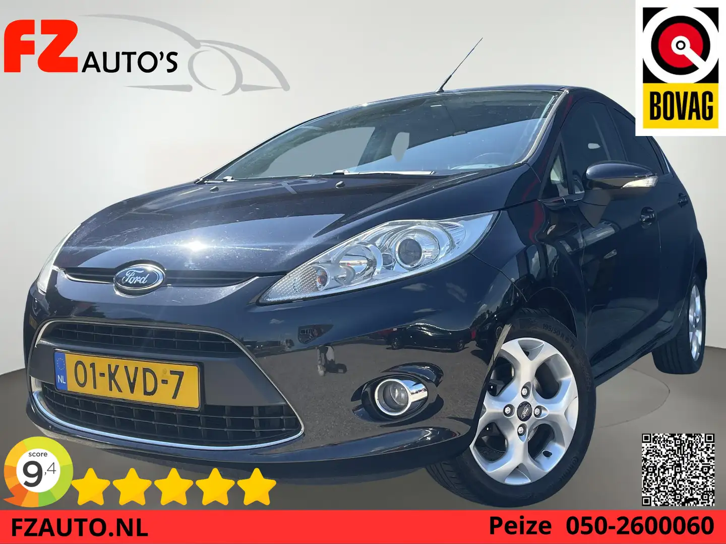 Ford Fiesta 1.4 Titanium | Automaat | L.M Velgen | 5DRS | Negro - 1