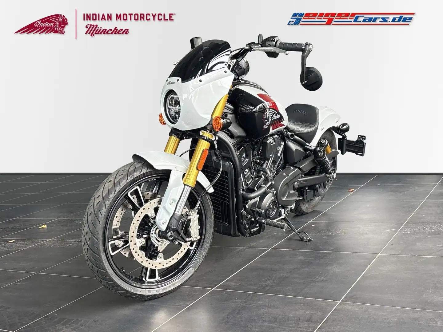 Indian Scout 101 Blanc - 1
