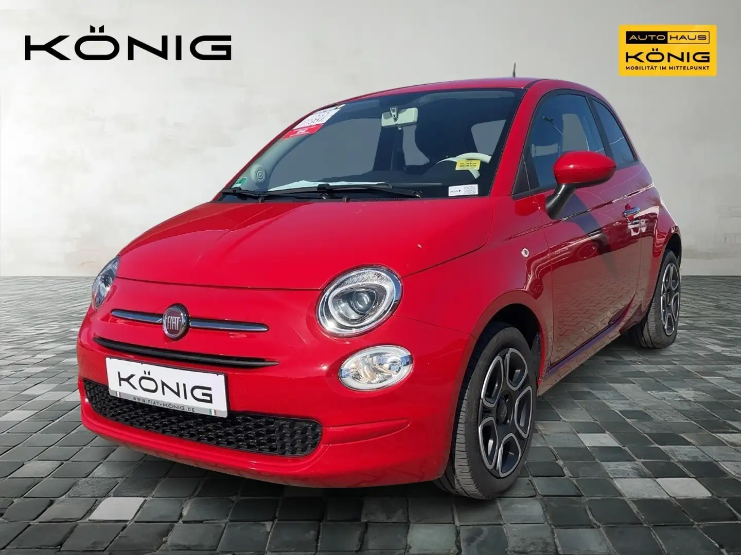 Fiat 500 1.0 GSE CLUB Klima - Bluetooth Rood - 1