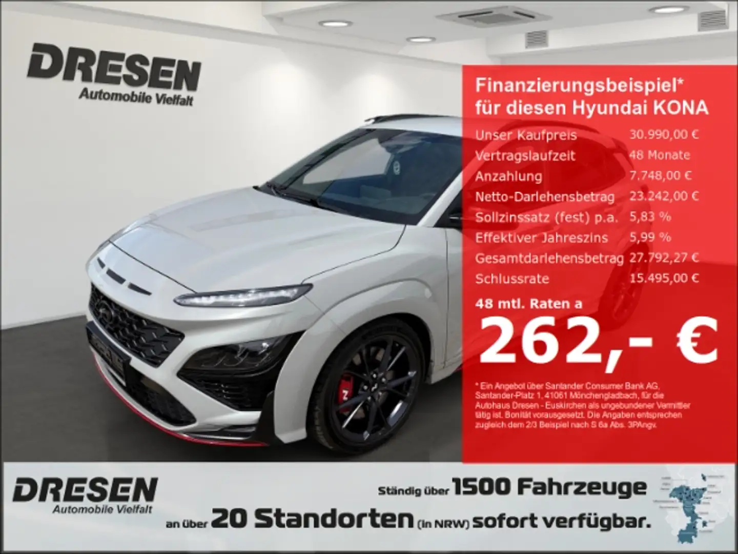 Hyundai KONA N Performance 2.0 T-GDI 8-DCT STANDHEIZUNG NAVI Grau - 1