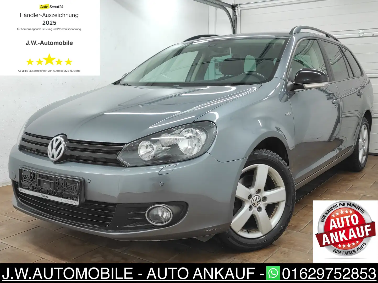 Volkswagen Golf Variant 1.6 TDI *TÜV NEU* KLIMAA SHZ BC PDCv+h ZV MATCH Grau - 1