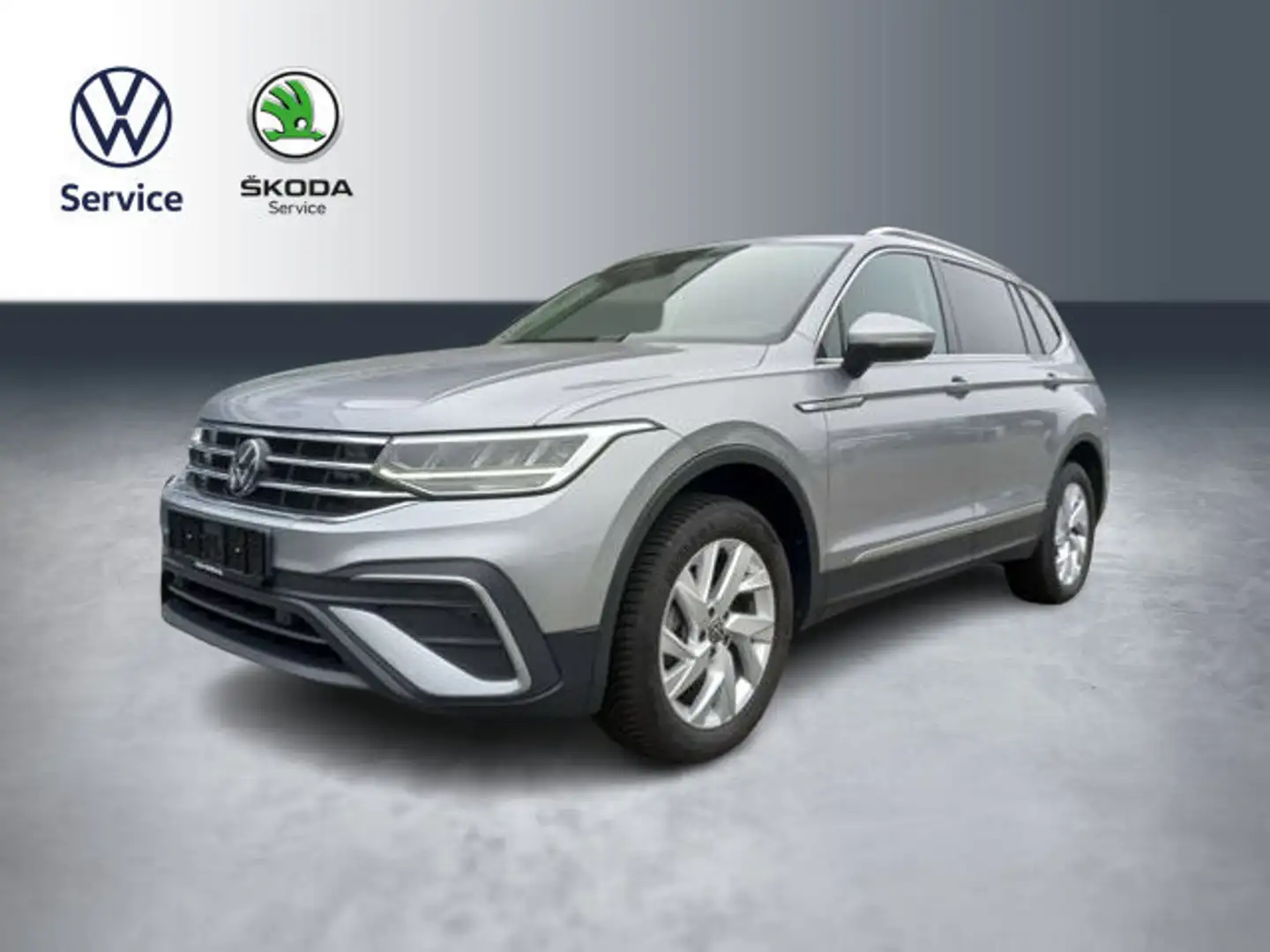 Volkswagen Tiguan Allspace Tiguan Allspace 2.0 TDI DSG AHK 7 Sitze Kamera Silber - 1