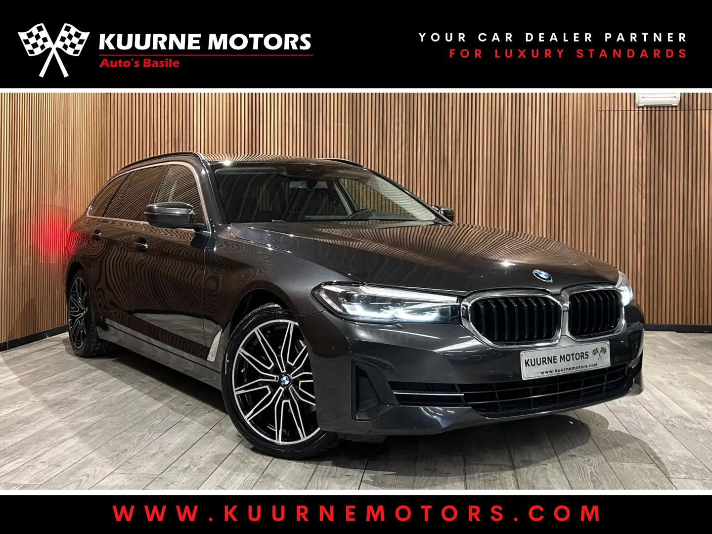 BMW 518 dA Touring Alu19"/Led/Cam/GprPro/Bt *1j garantie* Grau - 1