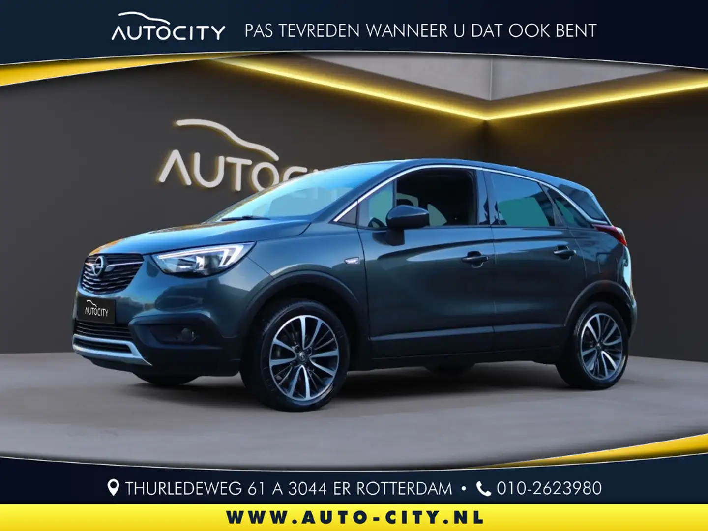 Opel Crossland X 1.2 T. Innovation Navi l Cruise l Climatecontrol Grijs - 1