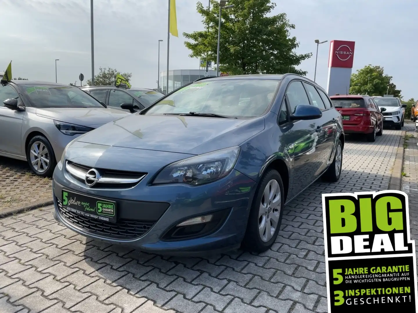 Opel Astra J ST 1.6 Style Klimaautomatik/SHZ/LHZ/PDC Blau - 1
