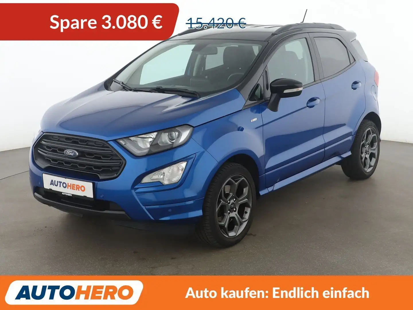Ford EcoSport 1.0 EcoBoost ST-Line*NAVI*TEMPO*PDC*SHZ* Blau - 1