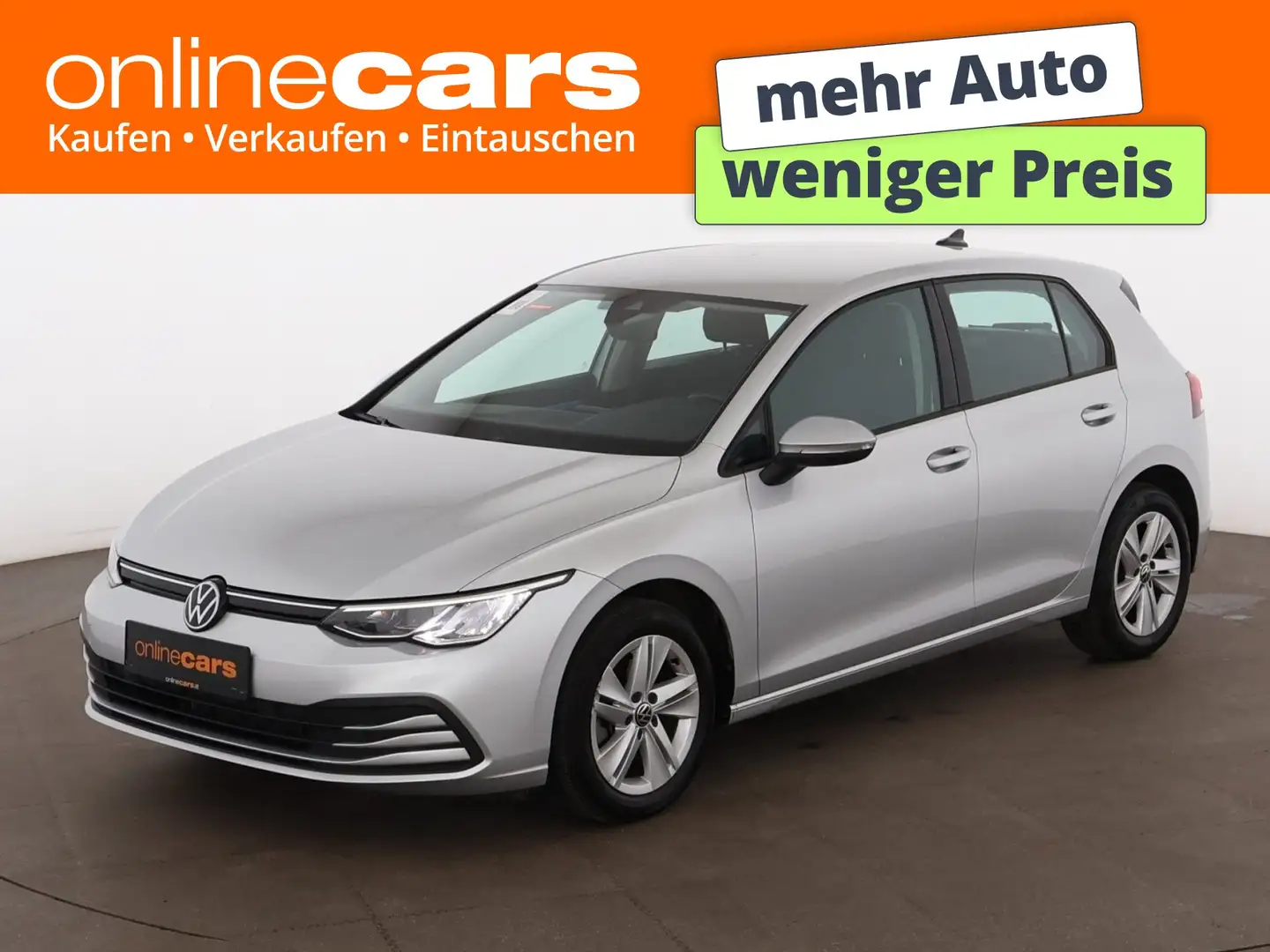 Volkswagen Golf VIII 2.0 TDI Life LED RADAR NAVI R-CAM TEMP Silber - 1