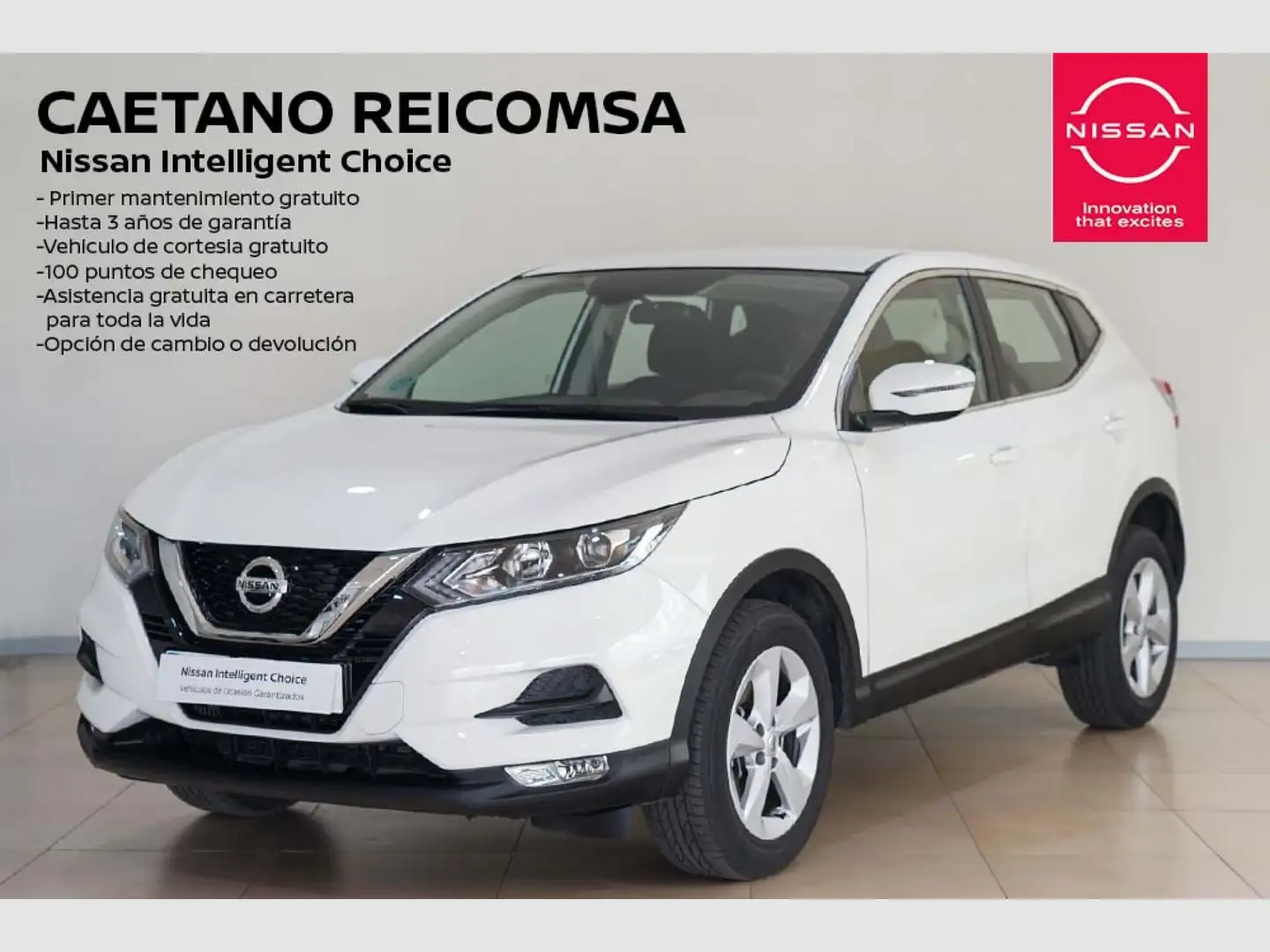 Nissan Qashqai DIG-T 103 kW (140 CV) E6D ACENTA Blanco - 1