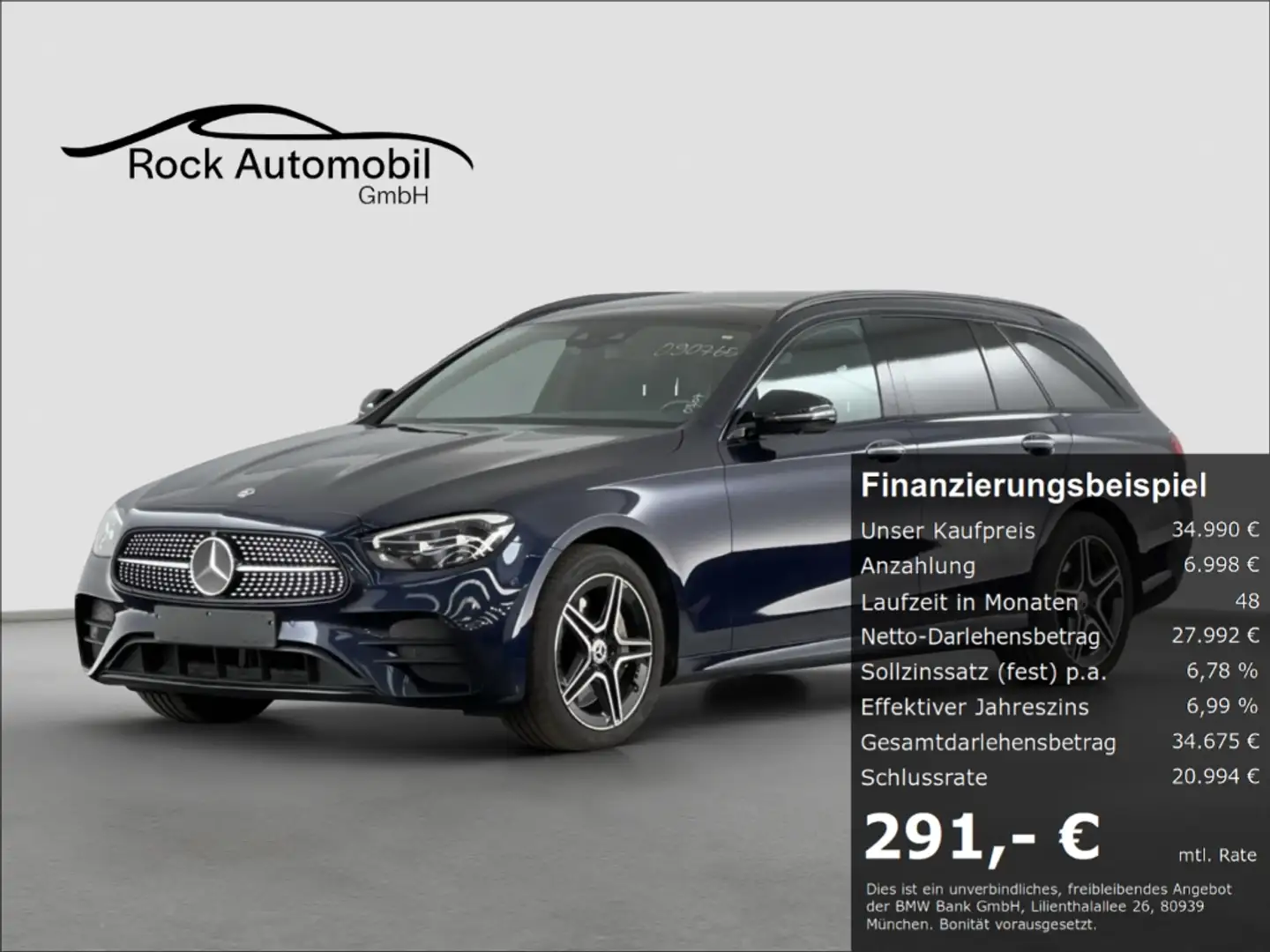 Mercedes-Benz E 300 de AMG Night Burmester AHK *Garantie* Albastru - 1