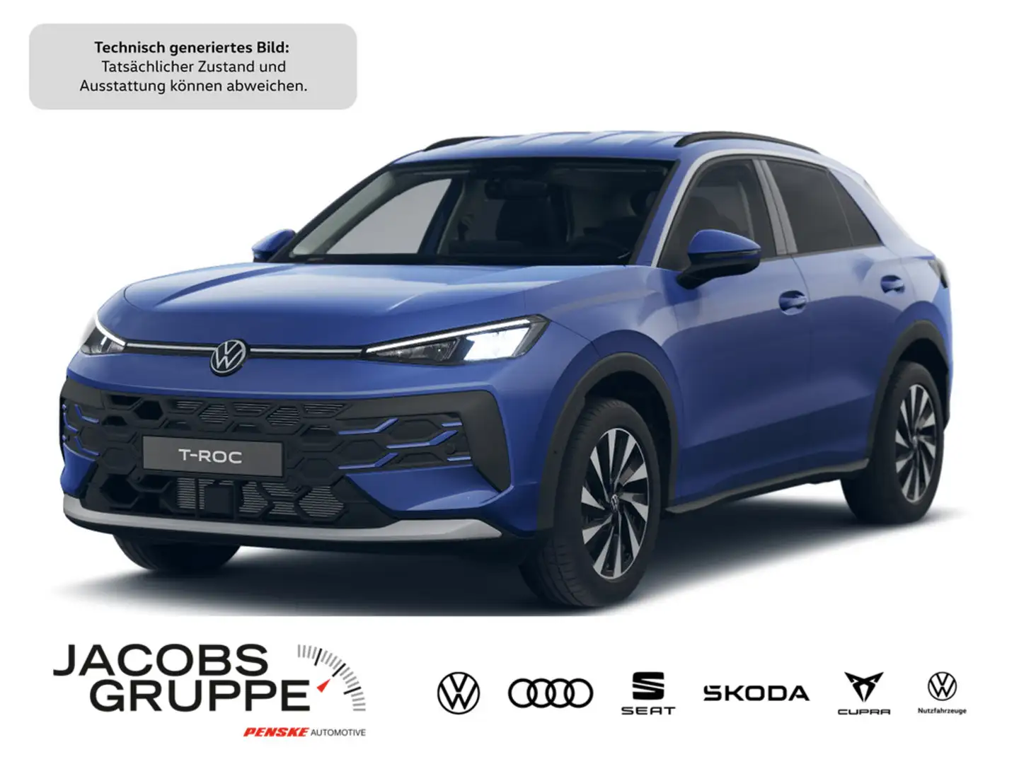 Volkswagen T-Roc Life 1.5 l eTSI 85 kW 116 PS UPE 39.990,- incl. Überführun Blau - 1