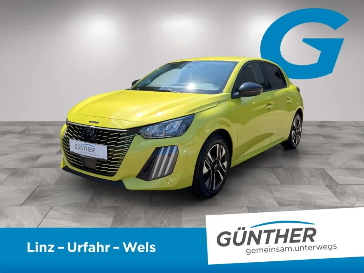Peugeot 208 ALLURE PureTech 100 6-Gang-Manuell Gelb - 1
