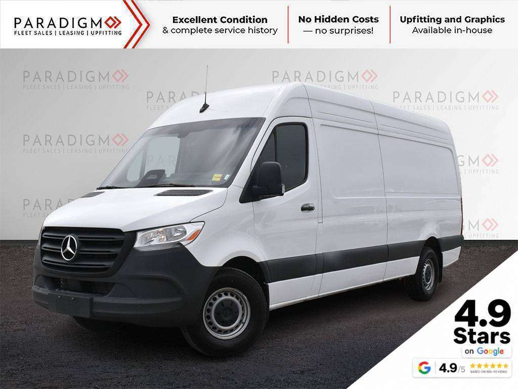White 2025 Mercedes-Benz Sprinter Cargo Van Rear-Wheel Drive 9-Speed Automatic